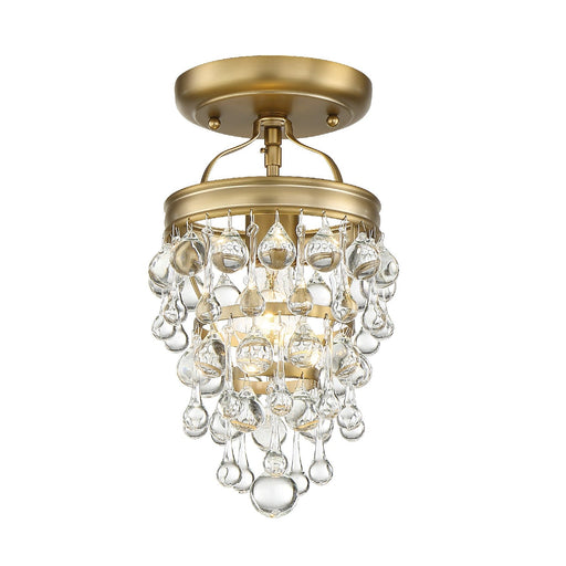 Crystorama Calypso One Light Semi Flush Mount