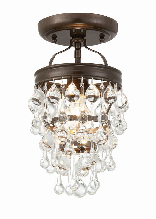 Crystorama Calypso One Light Semi Flush Mount