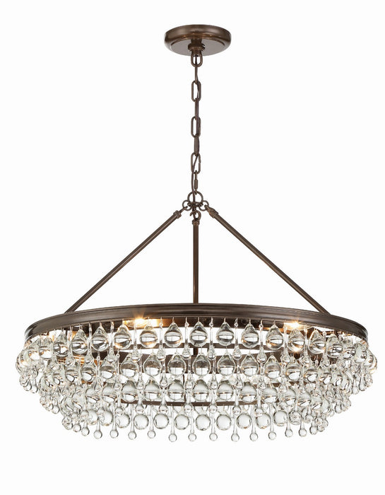 Crystorama Calypso Six Light Chandelier
