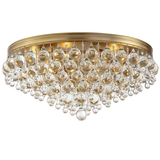 Crystorama Calypso Six Light Flush Mount