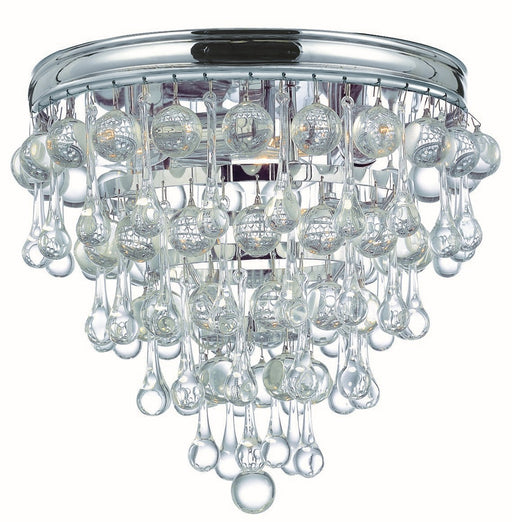 Crystorama Calypso Three Light Flush Mount