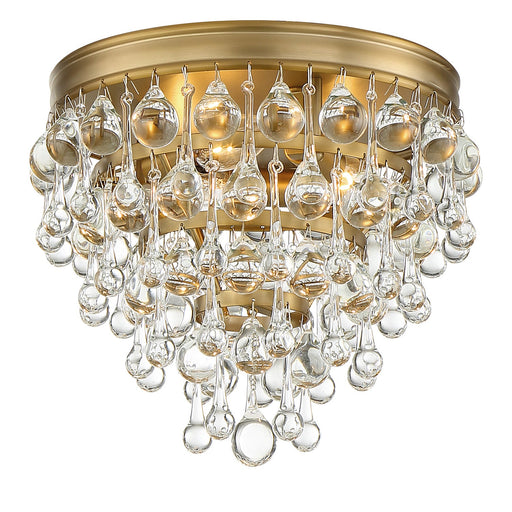 Crystorama Calypso Three Light Flush Mount