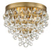 Crystorama Calypso Three Light Flush Mount