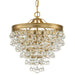 Crystorama Calypso Three Light Mini Chandelier