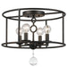 Crystorama Cameron Four Light Semi Flush Mount