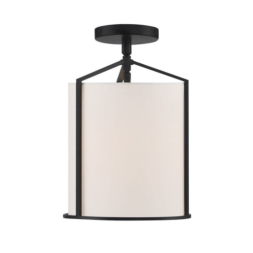 Crystorama Carlyn One Light Semi Flush Mount