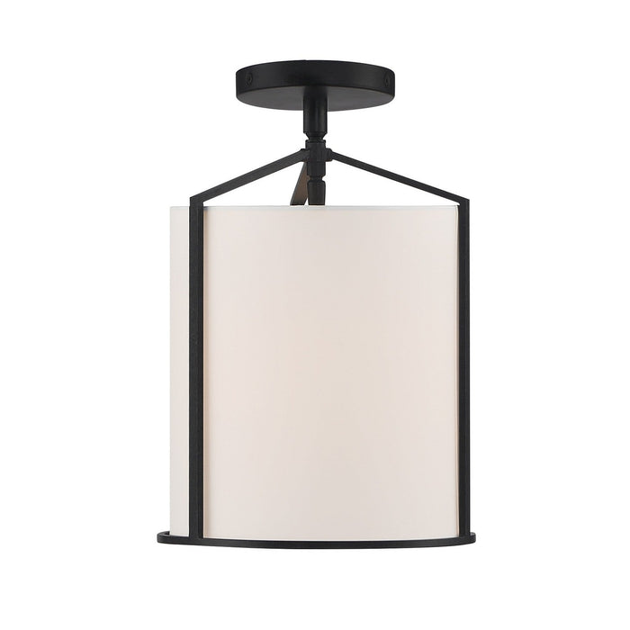 Crystorama Carlyn One Light Semi Flush Mount