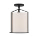 Crystorama Carlyn One Light Semi Flush Mount