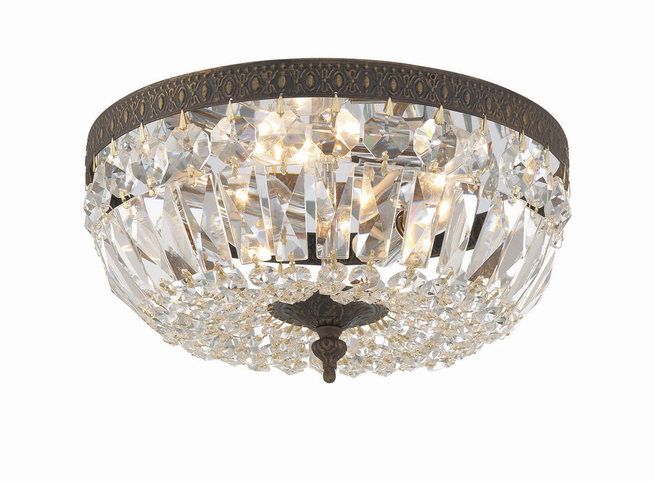 Crystorama Ceiling Mount Three Light Flush Mount