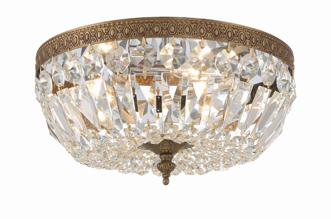 Crystorama Ceiling Mount Three Light Flush Mount