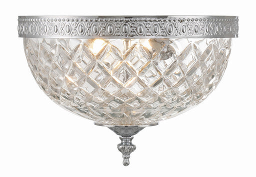 Crystorama Ceiling Mount Two Light Flush Mount
