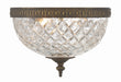 Crystorama Ceiling Mount Two Light Flush Mount