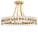 Crystorama Clover Four Light Semi Flush Mount