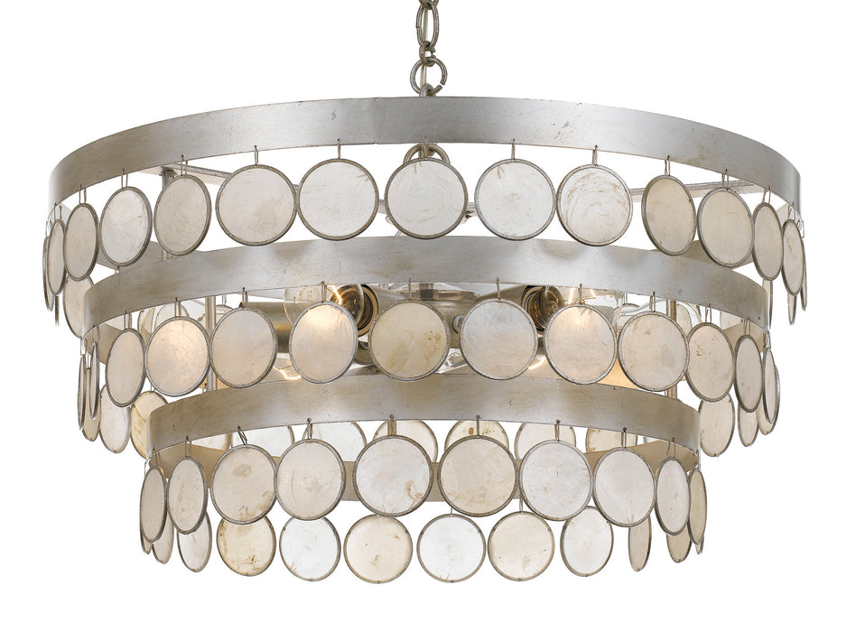 Crystorama Coco Six Light Chandelier