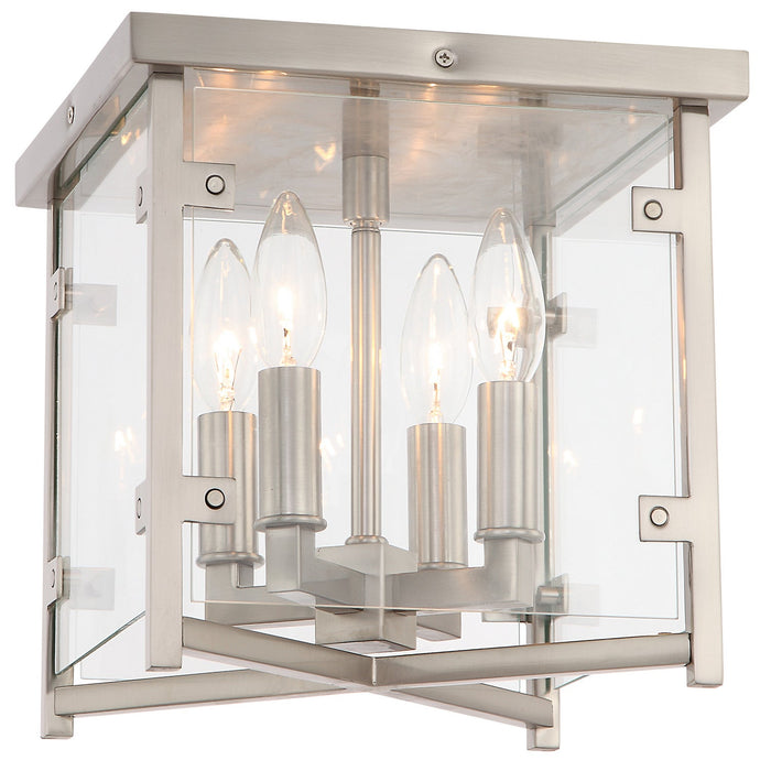 Crystorama Danbury Four Light Flush Mount