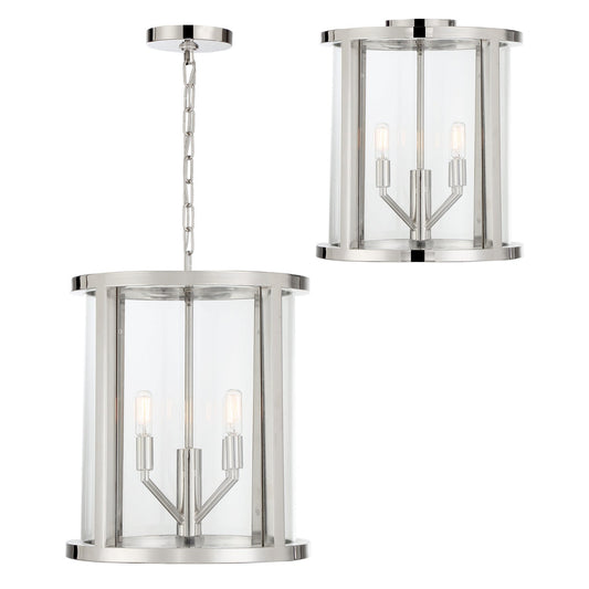 Crystorama Devon Four Light Semi Flush Mount