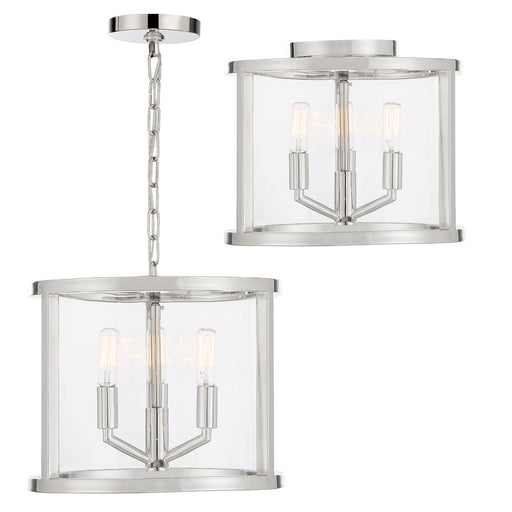 Crystorama Devon Three Light Mini Chandelier