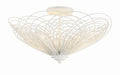 Crystorama Doral Three Light Semi Flush Mount