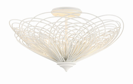 Crystorama Doral Three Light Semi Flush Mount