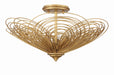 Crystorama Doral Three Light Semi Flush Mount