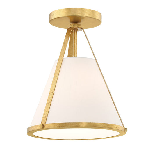 Crystorama Fulton One Light Semi Flush Mount