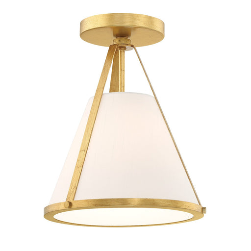 Crystorama Fulton One Light Semi Flush Mount