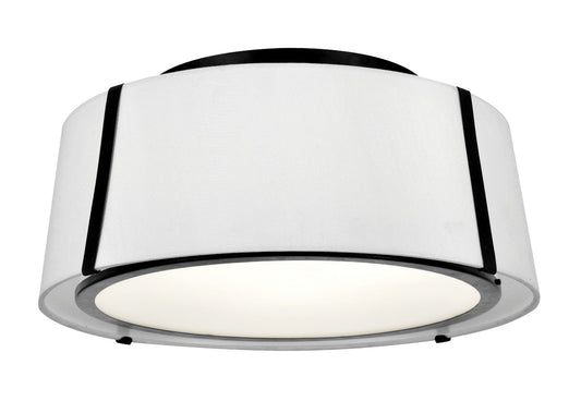 Crystorama Fulton Three Light Semi Flush Mount
