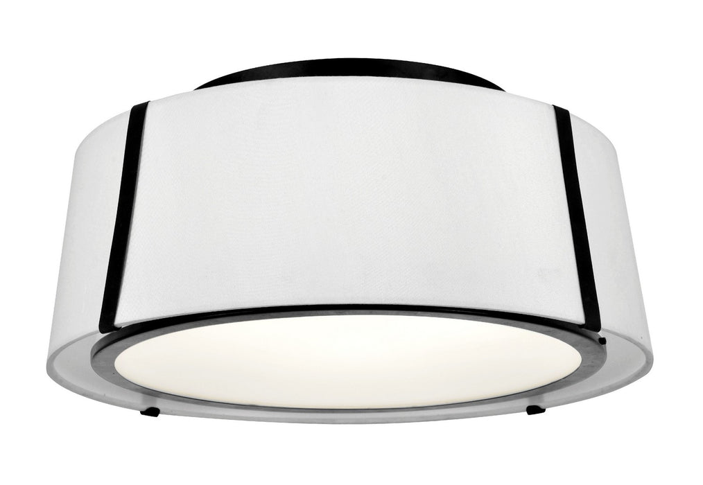 Crystorama Fulton Three Light Semi Flush Mount