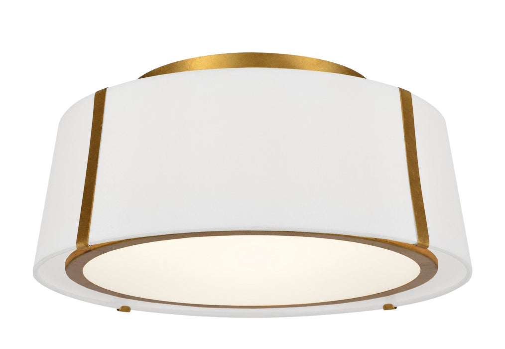 Crystorama Fulton Three Light Semi Flush Mount