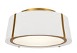 Crystorama Fulton Three Light Semi Flush Mount