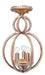 Crystorama Garland Three Light Semi Flush Mount