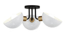 Crystorama Gigi Three Light Semi Flush Mount