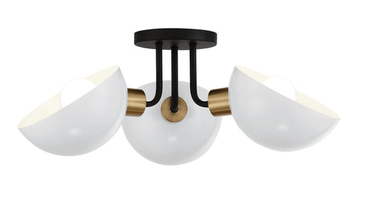 Crystorama Gigi Three Light Semi Flush Mount