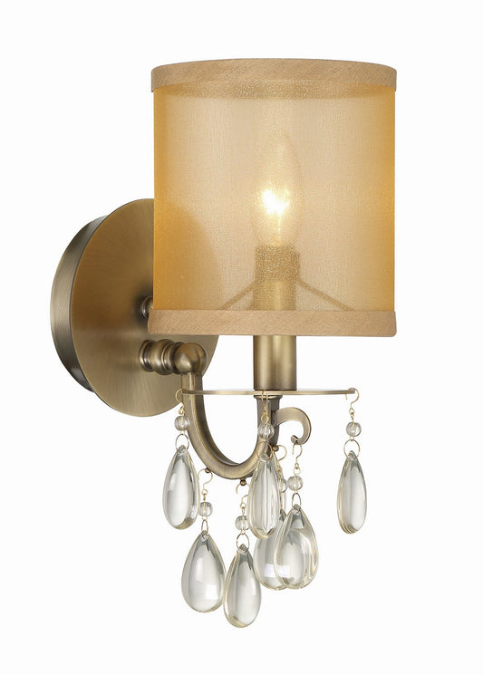 Crystorama Hampton One Light Wall Sconce