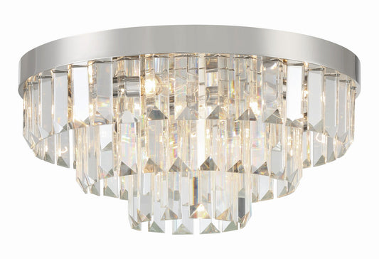 Crystorama Hayes Eight Light Flush Mount