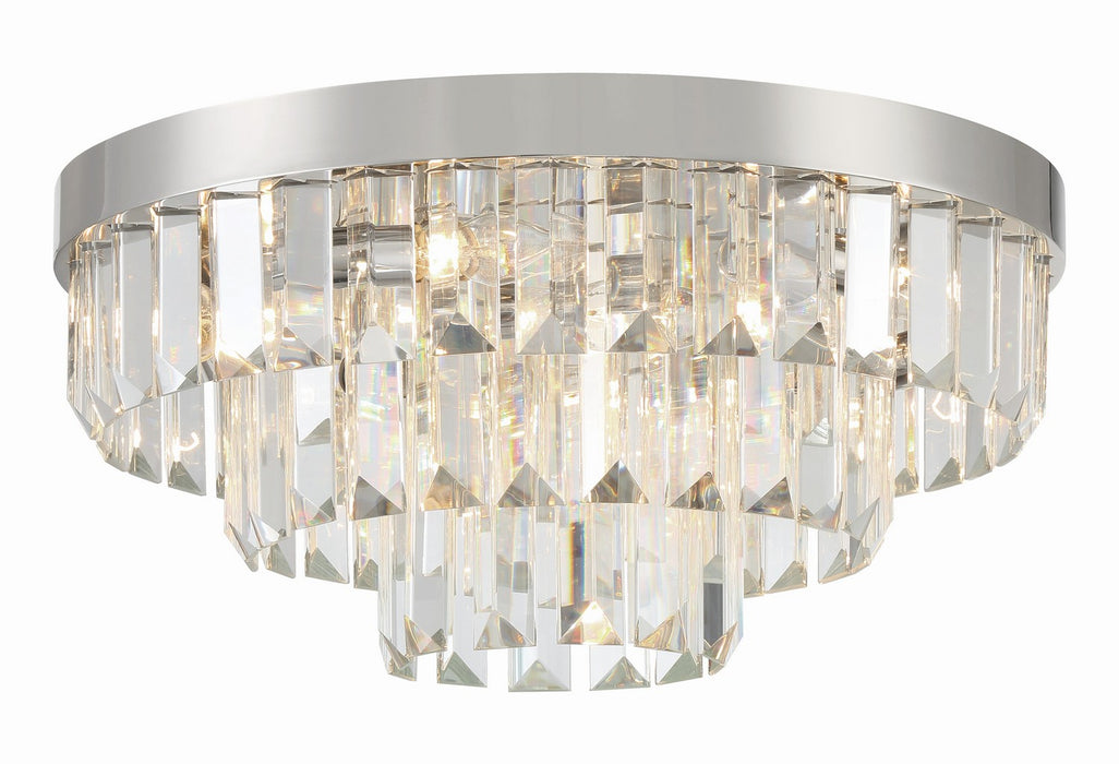 Crystorama Hayes Eight Light Flush Mount