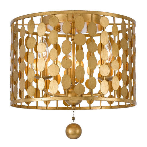 Crystorama Layla Three Light Flush Mount