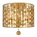 Crystorama Layla Three Light Flush Mount