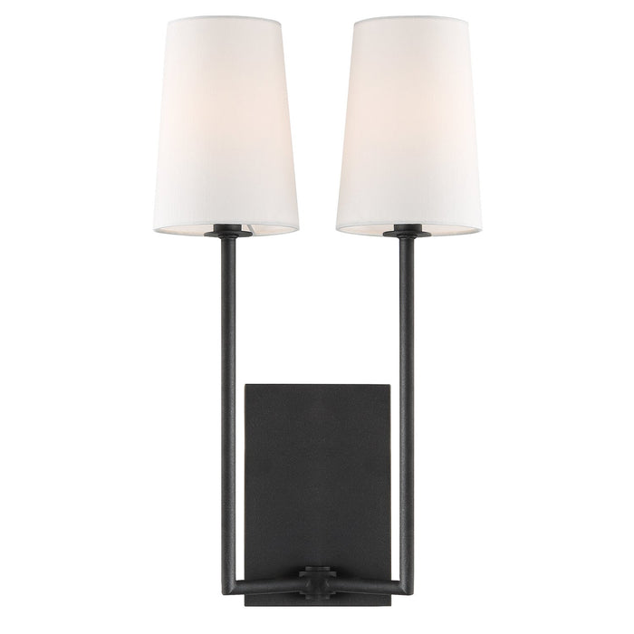 Crystorama Lena Two Light Wall Sconce