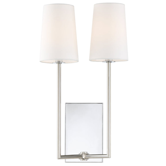 Crystorama Lena Two Light Wall Sconce
