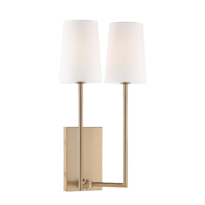 Crystorama Lena Two Light Wall Sconce