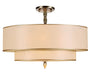 Crystorama Luxo Five Light Semi Flush Mount