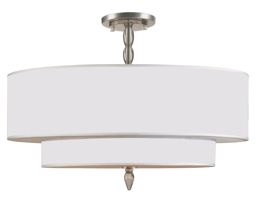 Crystorama Luxo Five Light Semi Flush Mount
