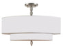 Crystorama Luxo Five Light Semi Flush Mount