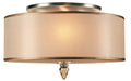 Crystorama Luxo Three Light Flush Mount