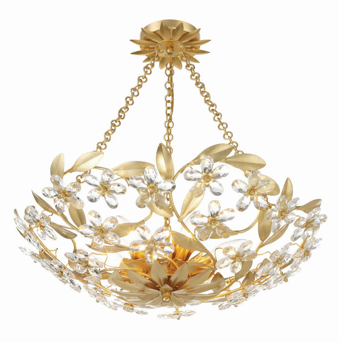 Crystorama Marselle Six Light Semi Flush Mount