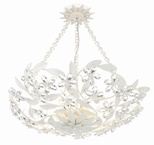 Crystorama Marselle Six Light Semi Flush Mount