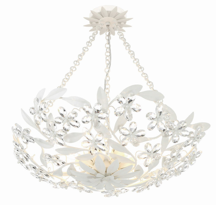 Crystorama Marselle Six Light Semi Flush Mount