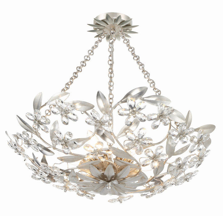 Crystorama Marselle Six Light Semi Flush Mount