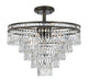 Crystorama Mercer Seven Light Semi Flush Mount
